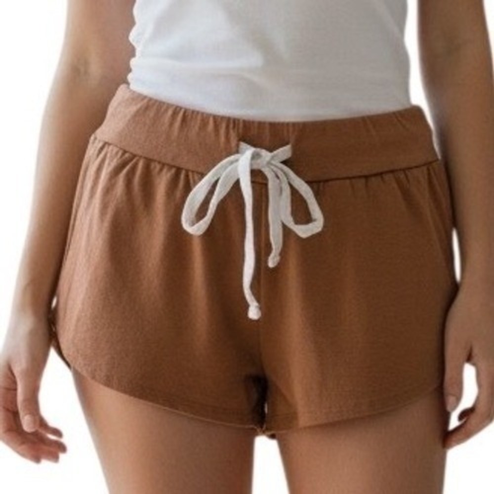 eberjey Terracotta Lounge Shorts Drawstring Waist Women's S